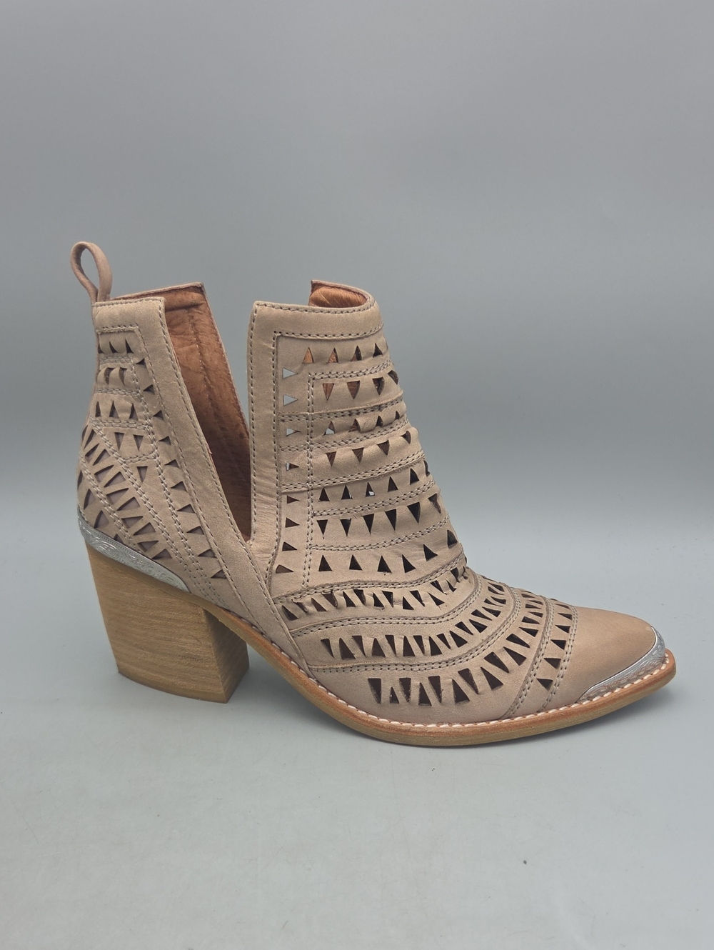 Jeffrey Campbell Sabrosa Suede Cutout Western Boot Women 8